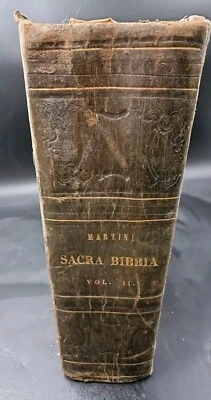 Libro Antico. La Sacra Bibbia. Vol III e Vol IV. Antonio Martini. Firenze 1852  - Immagine 1 di 4