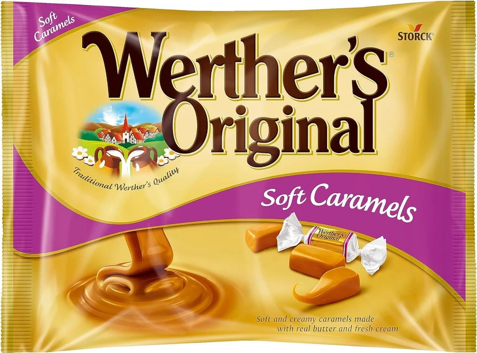Bonbons Allemagne compatible avec Werther's Original - 1 sac - Bonbons au car...