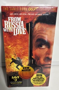 1995 VHS James Bond From Russia with Love Sean Connery 1963 Film SEALED *Ripped - Picture 1 of 6