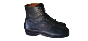 TRIPPEN Black Lace Up Ankle Boots Size 9 US 39 EU - Picture 1 of 8