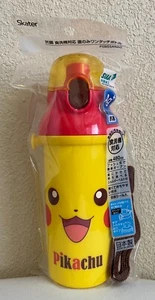 Pikachu SmileFace Skater Direct Drinking Plastic Bottle 480ml MADE IN JAPAN - Picture 1 of 5