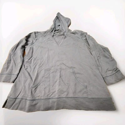 J Jill Hooded Gray Sweatshirt Women's Size Large - Image 1 of 4