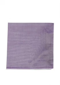 Bolsillo cuadrado de algodón lila Tom Ford liso 16"" x 16"" nuevo con etiquetas - Imagen 1 de 2