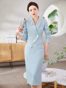 Pencil Skirt Blazer Suit Set Women Jacket Office Work Business Career Size 2-12 - Picture 1 of 78