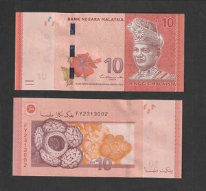 Malesia 10 Ringgit (2021) P53c Nuovo segno Nor Shamsiah Mohd. Banconota Yunus UNC - Foto 1 di 5