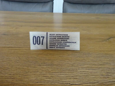 Corgi 336 Secret Instructions only James Bond  Toyota 2000 GT Zubehör 60er Jahre - Bild 1 von 4