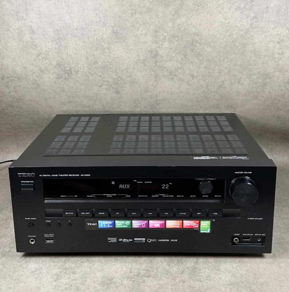 Teac AG-D500 - Schwarz - AV Digital Home Theater Receiver - 7.2 Verstärker - Bild 1 von 4
