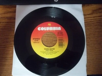 1994 Wade Hayes Someone had to teach You - Don't stop 45 Columbia record Foto 1 de 2