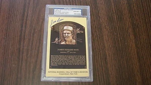 Jim Rice Autograph Gold Hall of Fame post card PSA/DNA Slabed Graded 10 Gem MT - Picture 1 of 1