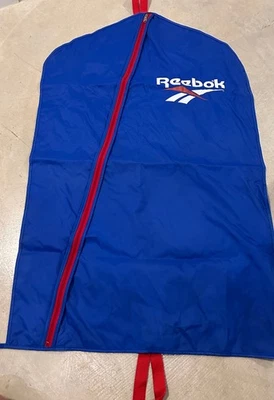 Vintage Blue Red Reebok Garment Duffle Travel Sports Bag Hanging 40"×24” - Image 1 of 4