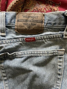 WRANGLER RELAXED FIT Vintage Denim Jean Shorts, Men's Size 44 REG - Foto 1 di 6