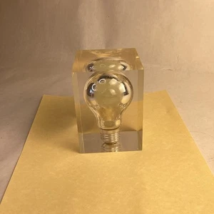 Rare MCM Lucite W/ Light Bulb, Pierre Giraurdon, Glow In The Dark - Picture 1 of 9