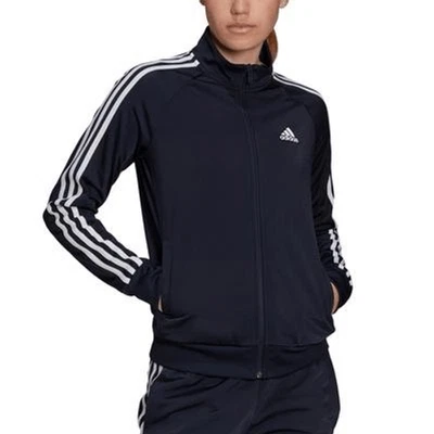 Chaqueta Adidas Essential 3 Rayas Tricot Para Mujer Abrigo Legend Ink: XS, Tricot/Po Foto 1 de 3