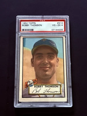 1952 Topps #313 Bobby Thomson Psa 4 - Image 1 of 2