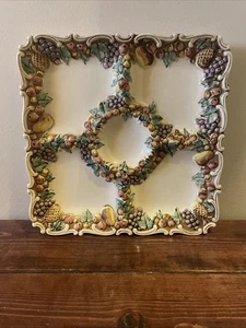 Lefton Della Robbia 5-teilig geteilt Relish Obstrand Servierplatte Tablett 1961 - Bild 1 von 12