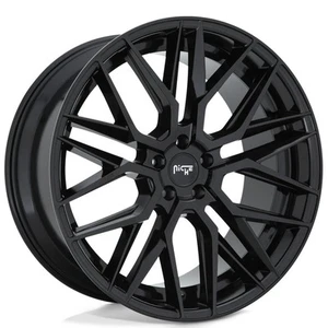 19x8.5" Niche Wheels M224 Gamma 5 Gloss Black Rims - Picture 1 of 10