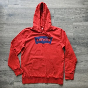 Levi's Hoodie Long Sleeve Sweatshirt Men's Size Medium Red Great Condition - Picture 1 of 10