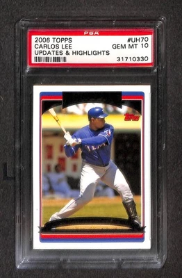 2006 TOPPS UPDATES & HIGHLIGHTS #UH70 CARLOS LEE PSA 10 GEM-MT 31710330  - Image 1 of 3