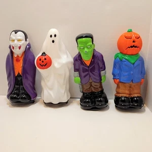 4 moldes de soplado de Halloween Empire 1998 vintage adornos de luz vampiro JOL Frankenstein - Imagen 1 de 12