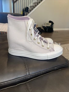 Converse CTAS Plataforma Cuña Oculta Rosa Púrpura Orquídea Polvo Garceta Dorado 11 NUEVO - Imagen 1 de 7
