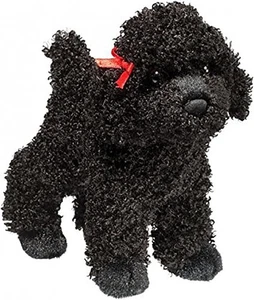Douglas Gigi Black Poodle Dog Plush Stuffed Animal 18cm long - Picture 1 of 2