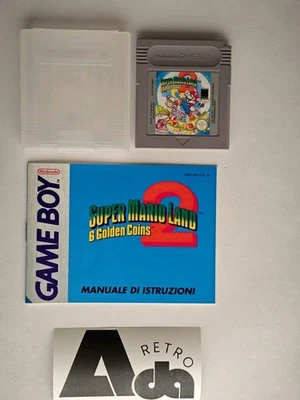Super Mario Land 2 ITA EUR PAL per Game Boy con etichetta perfetta e manuali GIG - Imagen 1 de 4