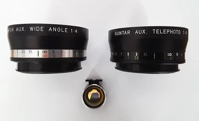 Suntar Conversion Lenses (Wide Angle&Telephoto) for Yashica Electro 35mm Camera - Image 1 of 4