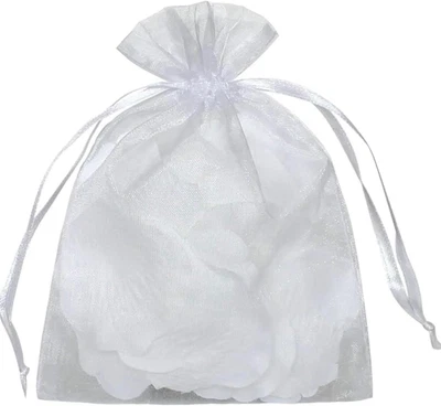 50Pcs Organza Bags 6X9 Inches Drawstring Jewelry Gift Mesh Bags Fruit Protection