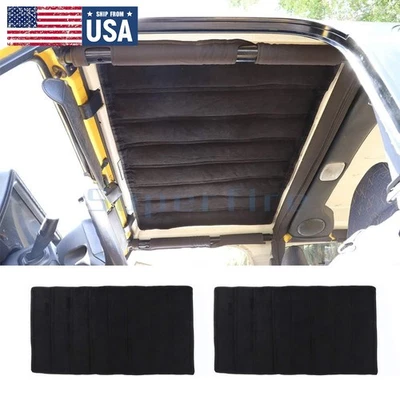 Hardtop Sound Headliner Roof Insulation Cotton Kit for Jeep Wrangler TJ 1997-06 Foto 1 de 4