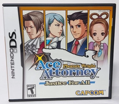 Phoenix Wright: Ace Attorney - Justice for All - Nintendo DS Complete CIB Capcom - Image 1 of 3