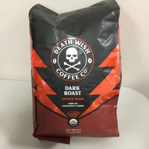 Death Wish Kaffee, stärkster der Welt - gemahlen - dunkle Röstung - 5 Pfund 03.06.26 - Bild 1 von 4