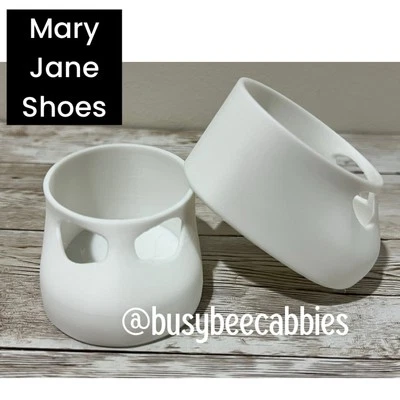 WHITE MARY JANE T-STRAP Replacement Shoes For 16” Cabbage Patch Kids Dolls