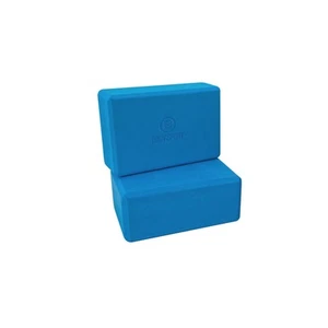Body Sport Yoga Block 2 Pack, Blue, 3-Inch x 6-Inch x 9-Inch - Foam Blocks - Picture 1 of 6