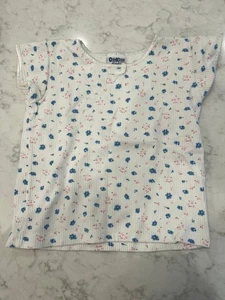 Camiseta 2T De Colección Osh Kosh De Colección Floral Tejido Wafle Manga Corta De Colección - Imagen 1 de 4