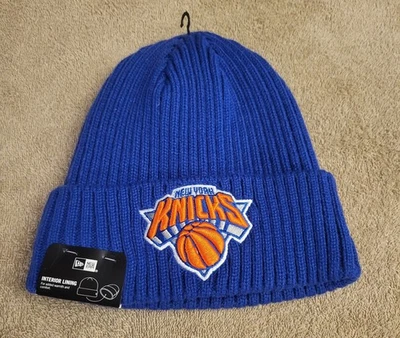 NEW ERA New York Knicks Beanie Blue Orange Fits All Interior Lining  - Image 1 of 4