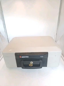 Sentry Safe 1100 Fire Resistant Security Safe Box + Key Good Condition - Picture 1 of 5
