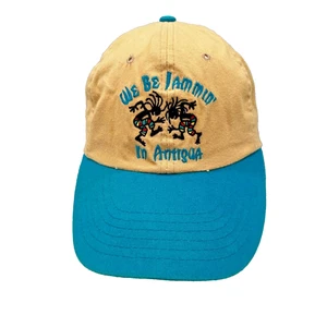 “We be Jammin in Atigua” con bailarines en azul tostado Bill algodón sombrero gorra correa hebilla - Imagen 1 de 9