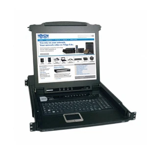 Tripp-Lite B020-008-17 NetDirector 8-Port Rackmount KVM Switch LCD Console - Picture 1 of 1