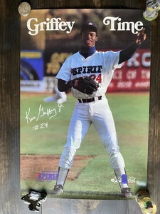RARE Ken Griffey Jr Rookie 1988 "Griffey Time" San Bernardino Spirit Poster - Bild 1 von 8