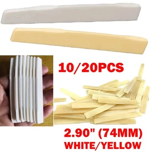 Sella ossea 10/20pz compensata per chitarra acustica Martin 2,90" (74mm) liutaio - Foto 1 di 22