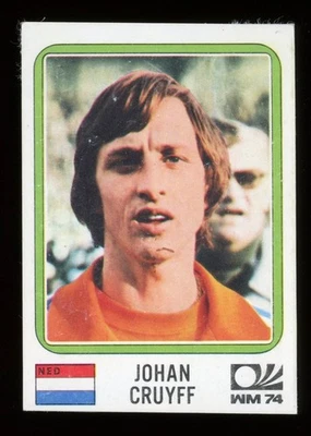 Adesivo Original Panini FIFA 1974 JOHAN CRUYFF ALEMANHA NOVATO - LEIA!!!! - Imagem 1 de 2