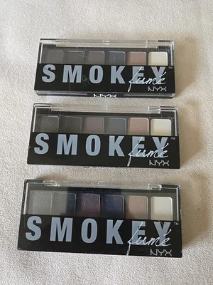 NYX Smokey Fume Eye Shadow Palette Lot Of 3 - Image 1 of 4