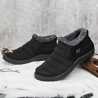 PETS-CENTER-UK Waterproof Snow Boots Ankle Winter Warm Shoes Fur Lined & Non-Slip for Men Women