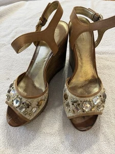 Coach Hanson Wedge Sandals 10 - Picture 1 of 6