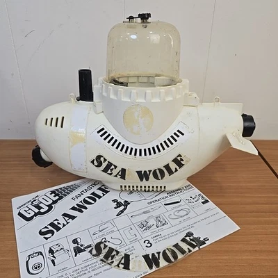 GI JOE Fantástico Sea Wolf Vehículo Submarino Equipo de Aventura 1975 Vintage Sub Foto 1 de 4