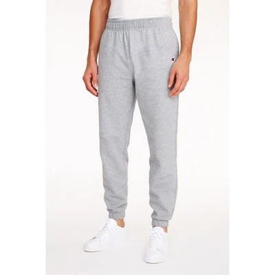 Champion Men’s Powerblend Fleece Jogger Sweatpants Gray 2XL Logo Athletic - Image 1 of 4