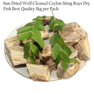 Sonnengetrockneter gut gereinigter Ceylon Stachelrochen/Rochen Trockenfisch beste Qualität 1KG - Bild 1 von 4