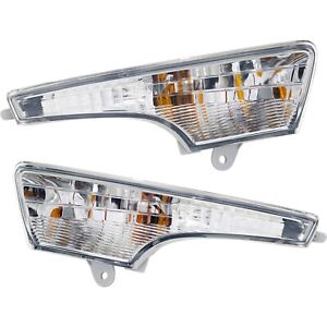 CAPA Turn Signal Light Set For 2013-18 Nissan Altima Front Left Right with Bulb