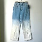 Blank Nyc The Baxter Toned Down Ombre Cropped Straight Leg Jeans 25" Nwt