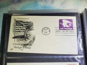 FDC First Day Issue Change Of Postage Rate " B " Issue March 15, 1981 - Picture 1 of 1